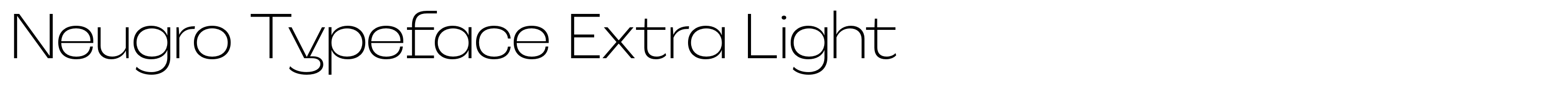 Neugro Typeface Extra Light